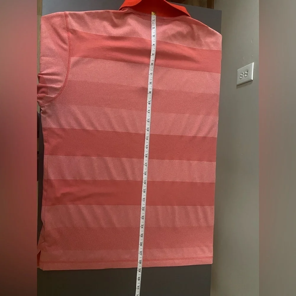Devereux Striped Polo Golf Shirt Mens Large.in Excellent Condition